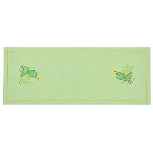 Caminho de Mesa de Linho Bordado Cacto 1.30M - Cooperart - BA