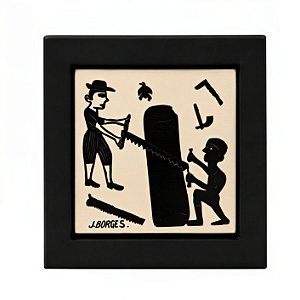 Quadro Preto e Branco Mini - J. Borges - PE