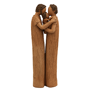 Escultura Casal HH com 1 Filho M - João Paulo Mota - MG
