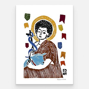 Xilogravura "São João" P 2026 - Edna - PE