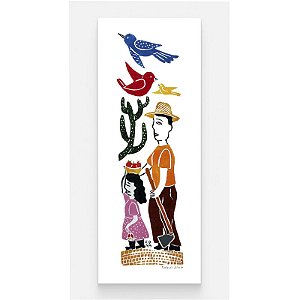 Xilogravura "Roça" G Comprida - Edna - PE