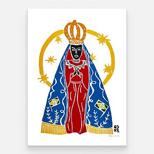 Xilogravura "Nossa Senhora Aparecida" M 2026 - Edna - PE