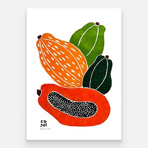 Xilogravura "Mamão" M 2026 - Edna - PE