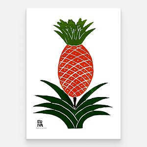 Xilogravura "Abacaxi" M - Edna - PE