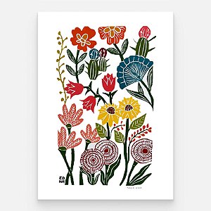 Xilogravura "Primavera" G - Edna - PE
