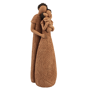 Escultura Casal HM com 1 Filho M - João Paulo Mota - MG