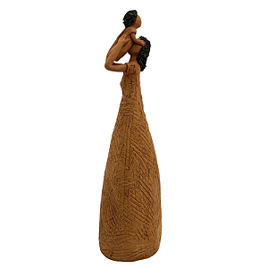Escultura Mãe com 1 Filho M - João Paulo Mota - MG
