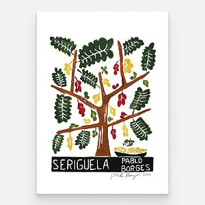 Xilogravura "Seriguela" P 2026 - Pablo Borges - PE