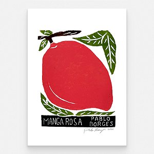 Xilogravura "Manga Rosa" P 2026 - Pablo Borges - PE