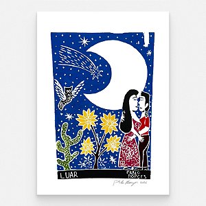 Xilogravura "Luar" M 2026 - Pablo Borges - PE