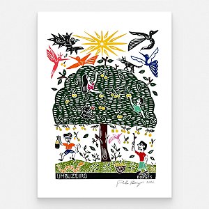 Xilogravura ''Umbuzeiro" G 2026 - Pablo Borges - PE