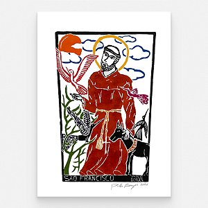 Xilogravura ''São Francisco" G 2026 - Pablo Borges - PE