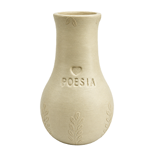 Vaso Poesia Branco - Natália - Vale do Jequitinhonha - MG