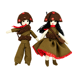 Lampião e Maria Bonita - Associação dos Artesãos de Riacho Fundo - PB