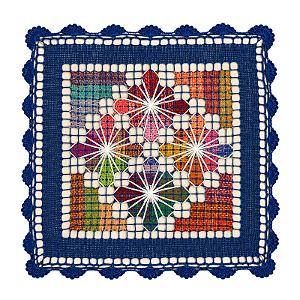 Capa de Almofada de Renda de Filé - AL