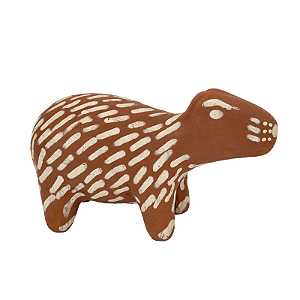 Capivara Cerâmica Vermelha P - Terena - MS