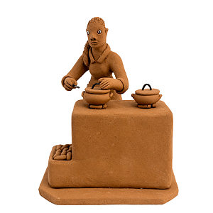 Miniatura Tradicional Cozinheira - Elias Vitalino - PE