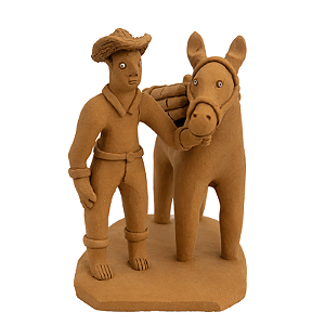 Miniatura Tradicional Burro de Carga - Elias Vitalino - PE