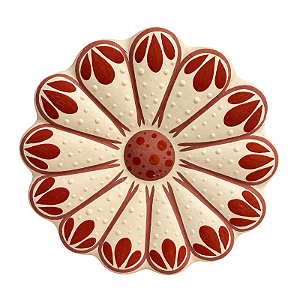 Flor de Parede 10cm Branca - Adrielly - Vale do Jequitinhonha - MG