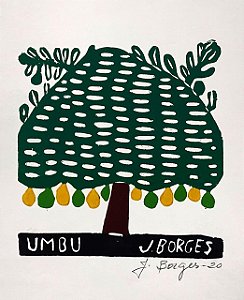 Xilogravura "Umbu" P - J. Borges - PE