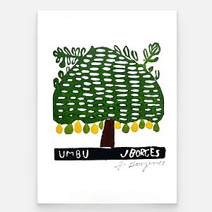 Xilogravura Umbu P - assinada por J. Borges - PE (Última peça)