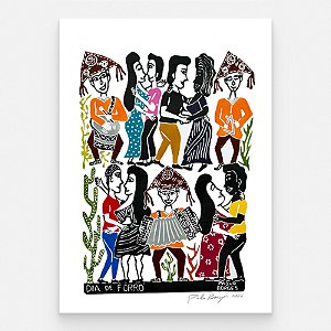 Xilogravura "Dia de Forró" G 2026 - Pablo Borges - PE
