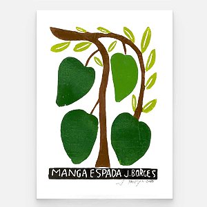 Xilogravura Manga Espada M - assinada por J. Borges - PE (Última Peça)