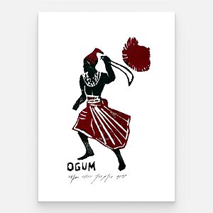 Xilogravura "Ogum" P - João Pedro - CE
