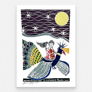 Xilogravura "O Misterioso Pavão" G - Bacaro Borges - PE