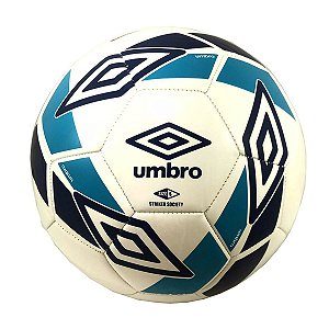 Bola de Futebol Society Umbro Striker Branca com Azul