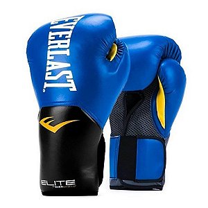 Luva de Boxe/Muay Thai Everlast Pro Style Elite V2 Azul
