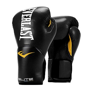 Luva de Boxe/Muay Thai Everlast Pro Style Elite V2 Preto