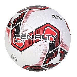 Bola de Futebol Campo Penalty Storm Dt X Vermelho com Preto