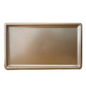 Bandeja Retangular Premium Rose Gold 30X18Cm