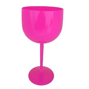 Taça Gin Sólida Rosa Neon 500ml Brilha na Luz Negra
