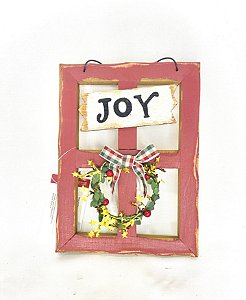 Quadro Decorativo Natal Joy Madeira 15cm 01un.