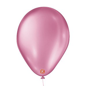 Balão 7 polegadas Cintilante Rosa 50 un. São Roque