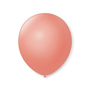 Balão 7 polegadas Liso Rose 50 un. São Roque