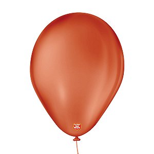 Balão 7 polegadas  Liso Terracota 50 un. São Roque