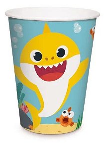 Copo Papel Baby Shark 240Ml 8Un