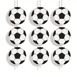 Cortina Decorativa Bolas de Futebol Cromus