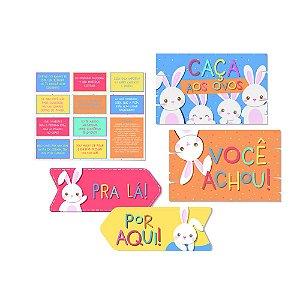 Kit Caça Aos Ovos Páscoa 01 un. Cromus