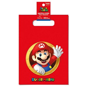 Sacola Kids 22x31cm Super Mario 4 Un.