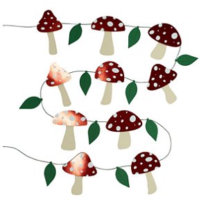 Guirlanda Decorativa Cogumelos 01 un