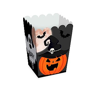 Caixa Pipoca Halloween Travessuras 5,5x5,x9 -10un