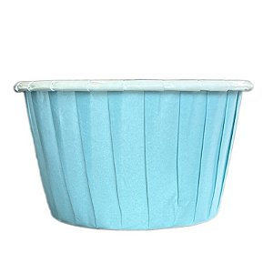 Forminhas para Cupcake Forneaveis Azul Clara Lisa 20 un