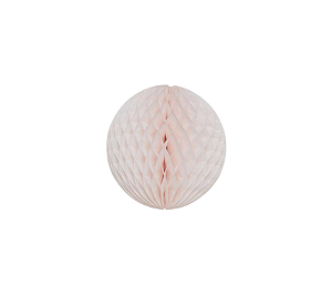 Globo Colmeia de papel tamanho P 11 cm Rosa Pó - 1 un