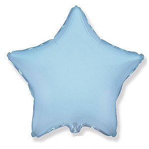 Balao Estrela 20 Cromado Azul Baby  Flexmetal