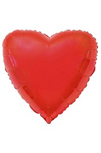 Balão Coração metalizado 20 polegadas Vermelho Flexmetal
