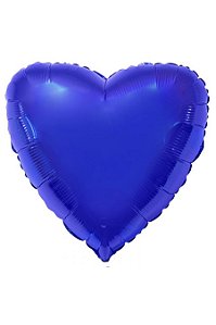 Balão Coração 20 polegadas Azul Flexmetal